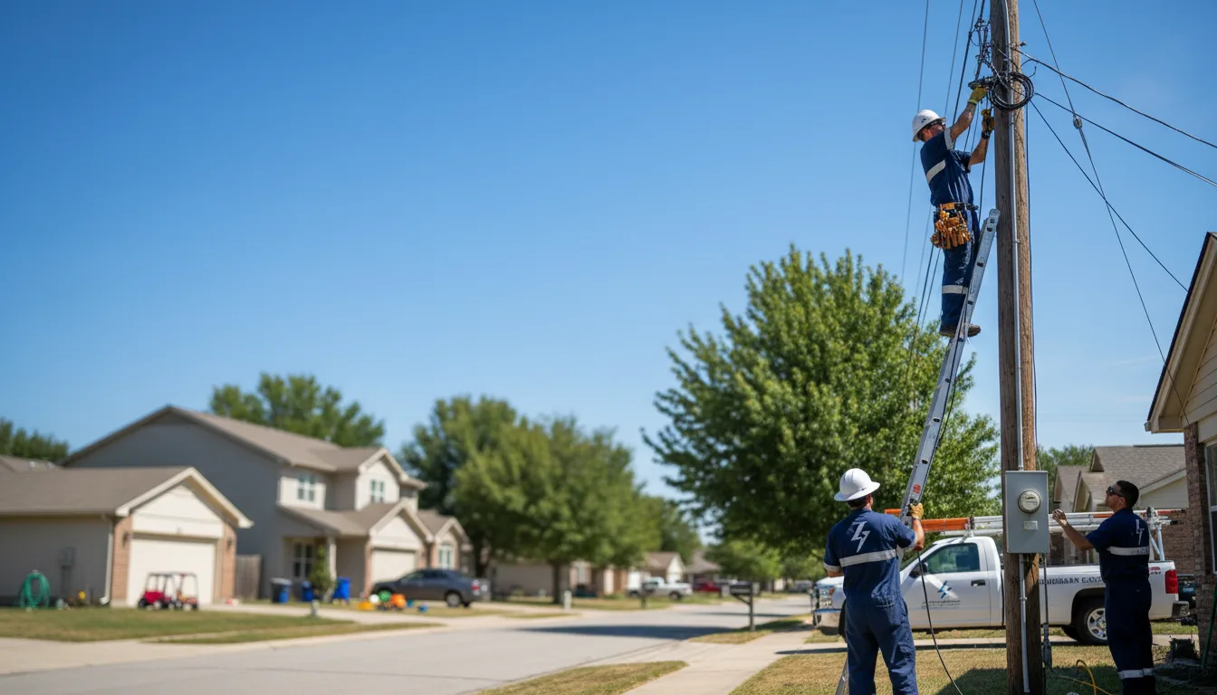 Residential electrician providing installation services in Pinola, MS